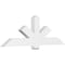 Ekena Millwork Kennewick Architectural Grade PVC Gable Bracket, 72"W x 24"H x 4"D x 6"F, 8/12 Pitch GBP072X24X0406KEN00 - alternate 1
